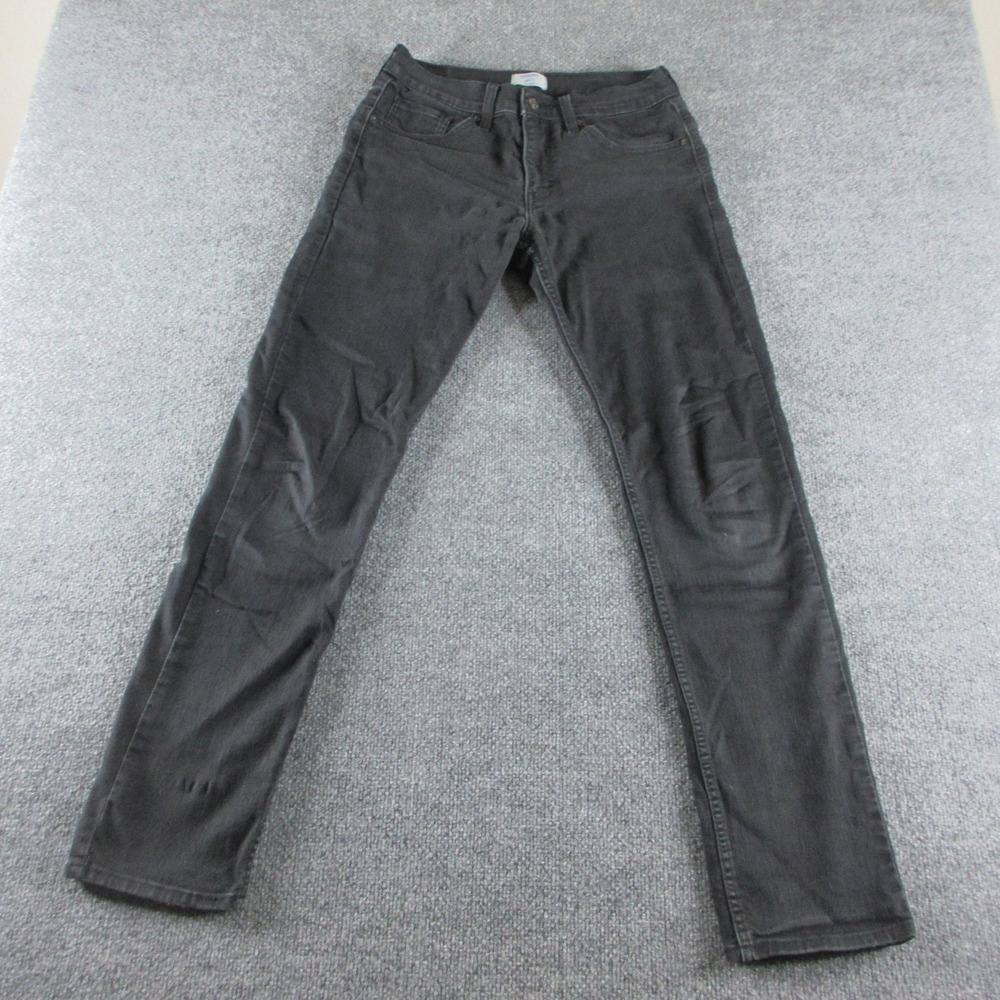 Denizen From Levis 216 Slim Straight Jeans Mens 29x32 Black Stretch Denim